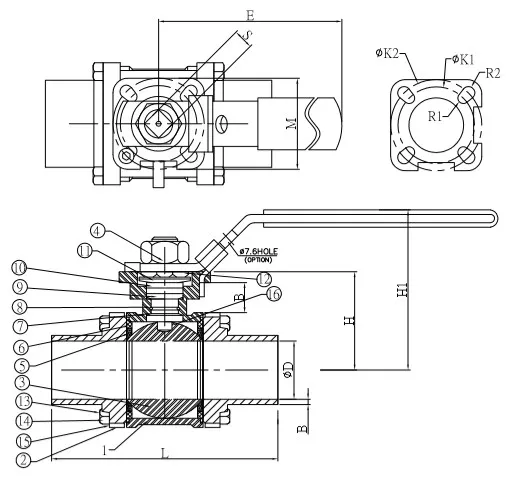 Three-Pc Ball Valves